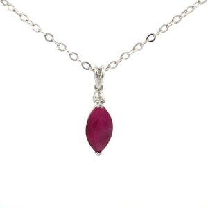 Ruby pendant with diamond Dubai
