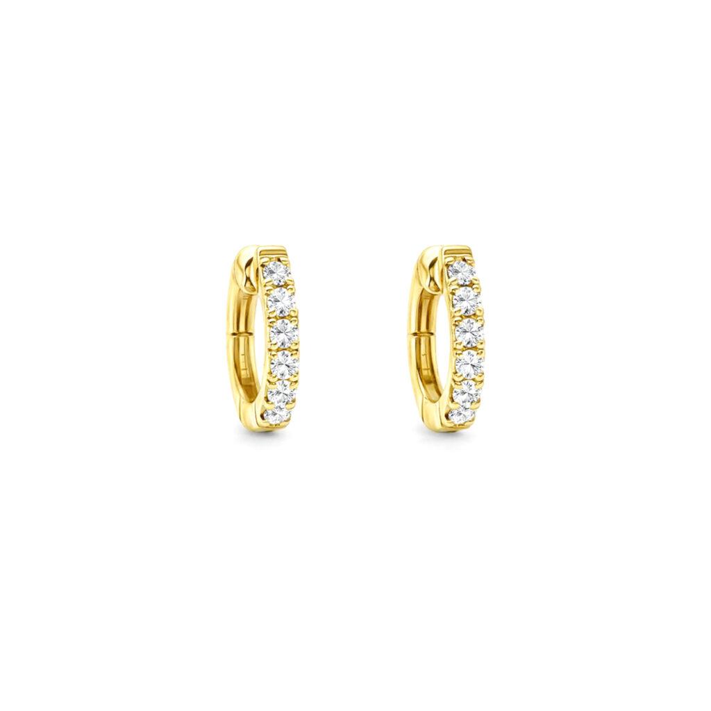 Hoop Diamond Earrings Dubai