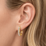 Hoop Diamond Earrings UAE