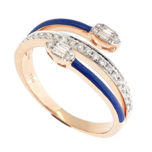 Interlaced Diamond Snake ring Dubai