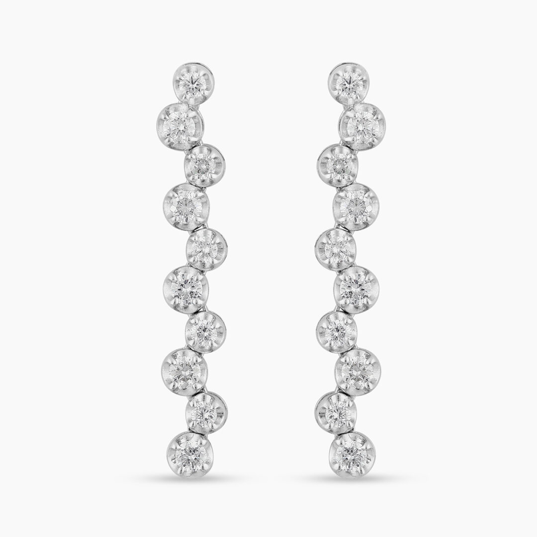 18k Diamond Drop Earrings by Maria Canale - 66mint Fine Estate Jewelry-happymobile.vn