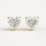 Solitaire Heart Earrings Dubai
