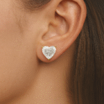 Solitaire Heart Earrings UAE