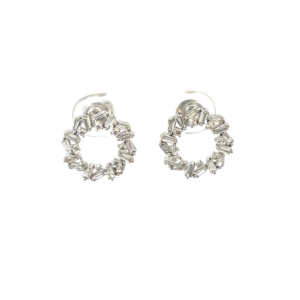 Baguette diamond earrings Dubai