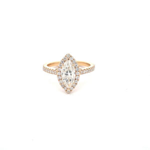 Marquise diamond ring with Halo Dubai