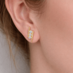 3 diamond Stud Earrings