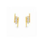3 diamond Stud Earrings Dubai