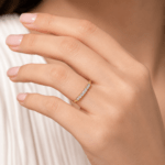 7 diamond Half Eternity Ring