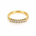 7 diamond Half Eternity Ring Dubai