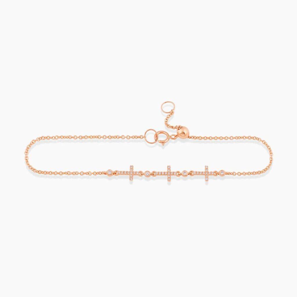 Adjustable cross Bracelet with Diamonds Dubai