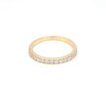 Yellow Gold Half Eternity Ring Dubai