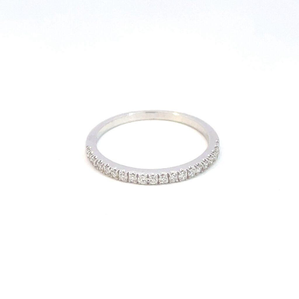 Half Eternity Ring in white gold