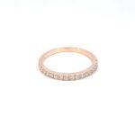 Pave Half Eternity Ring Dubai