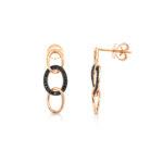 Black diamond Dangling earrings