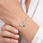 Bracelet with Diamond and Turquoise