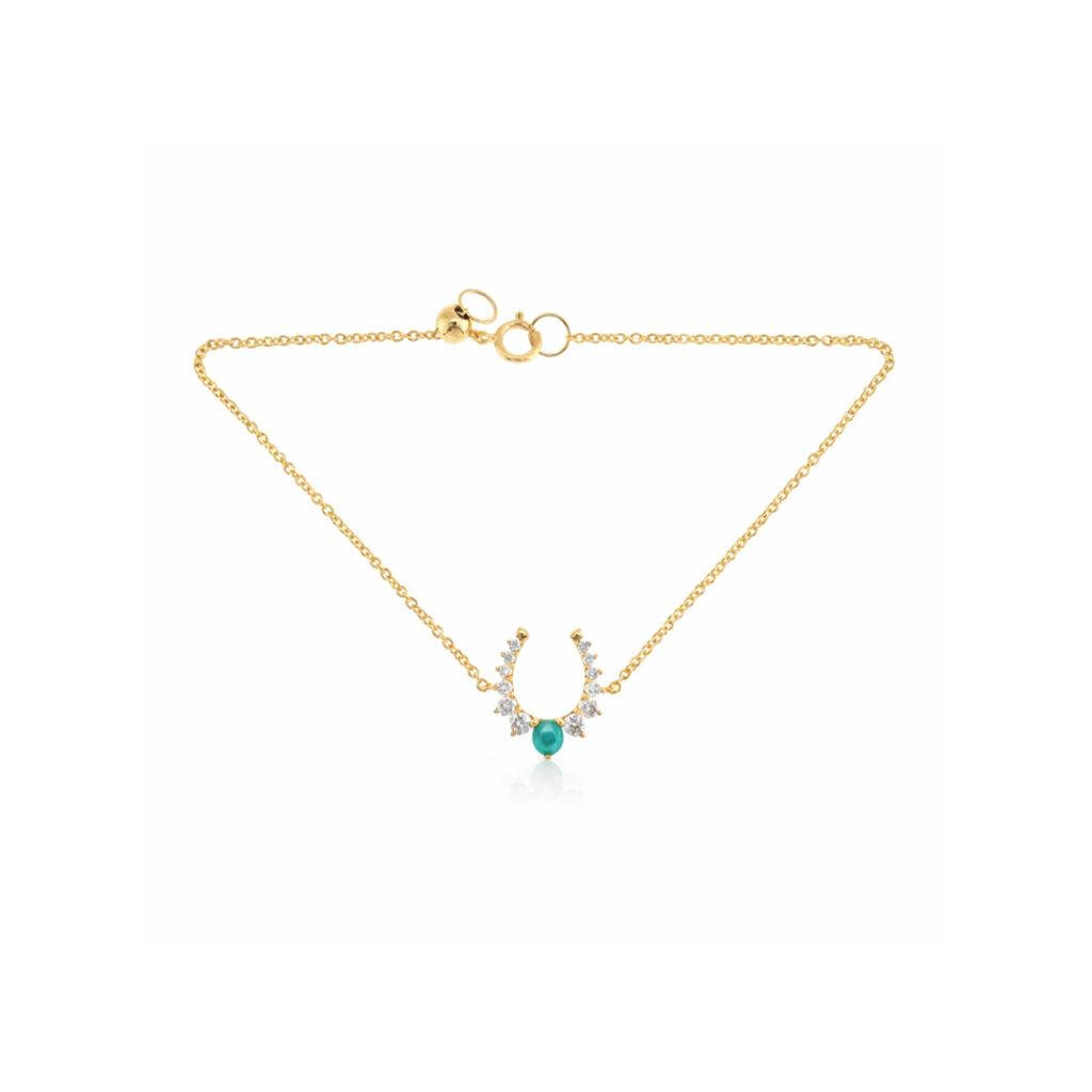 Bracelet with Diamond and Turquoise Dubai