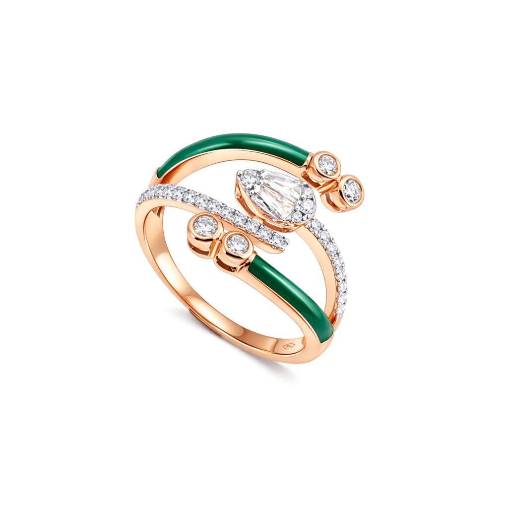 Ceramic & Diamond Ring Dubai