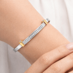 Channel set men's diamond bangle Dubai