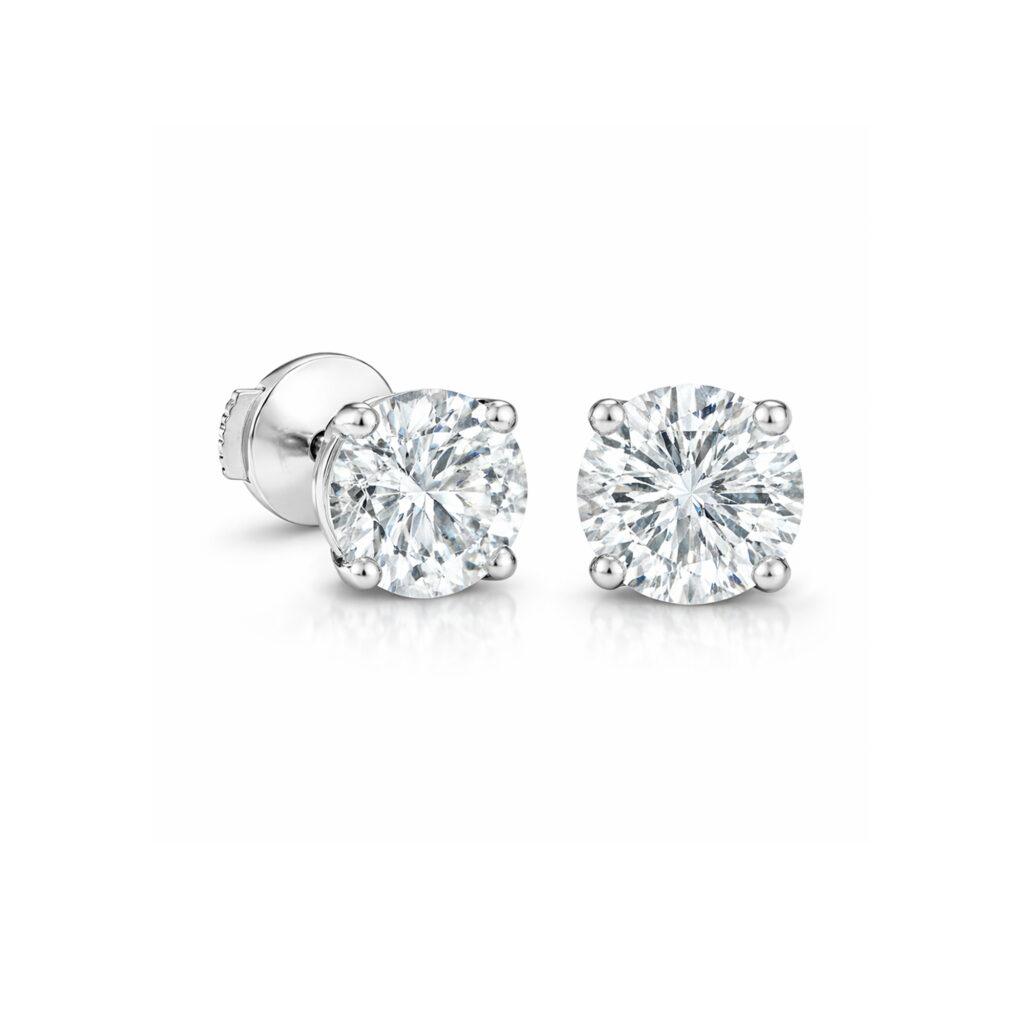 Classic Diamond Earrings Dubai