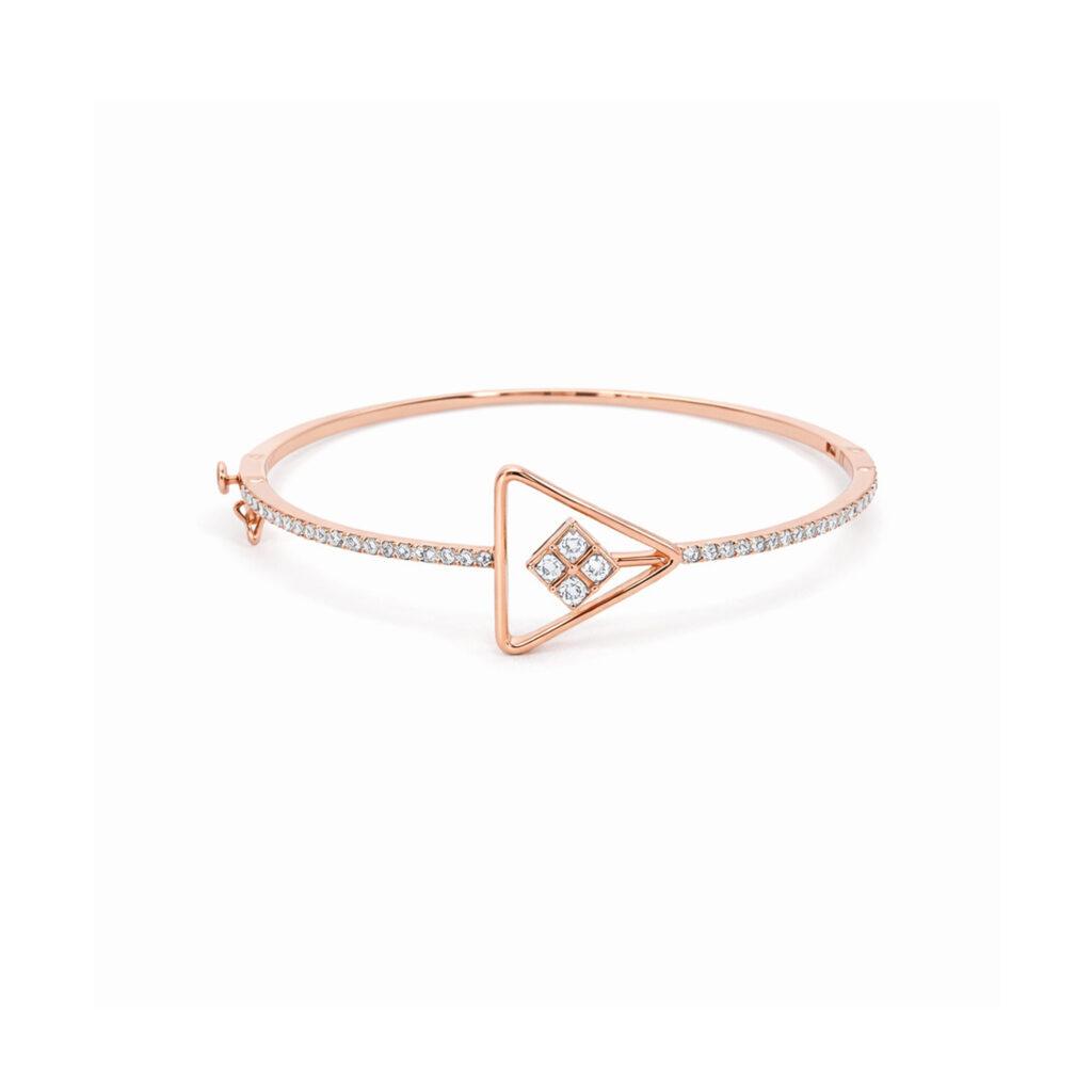 Classic Triangle Diamond Bangle Dubai
