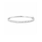 Classic single line Bangle with diamonds Dubai