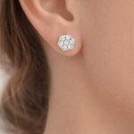 Cluster Diamond stud Earrings