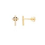 Cross diamond earrings Dubai