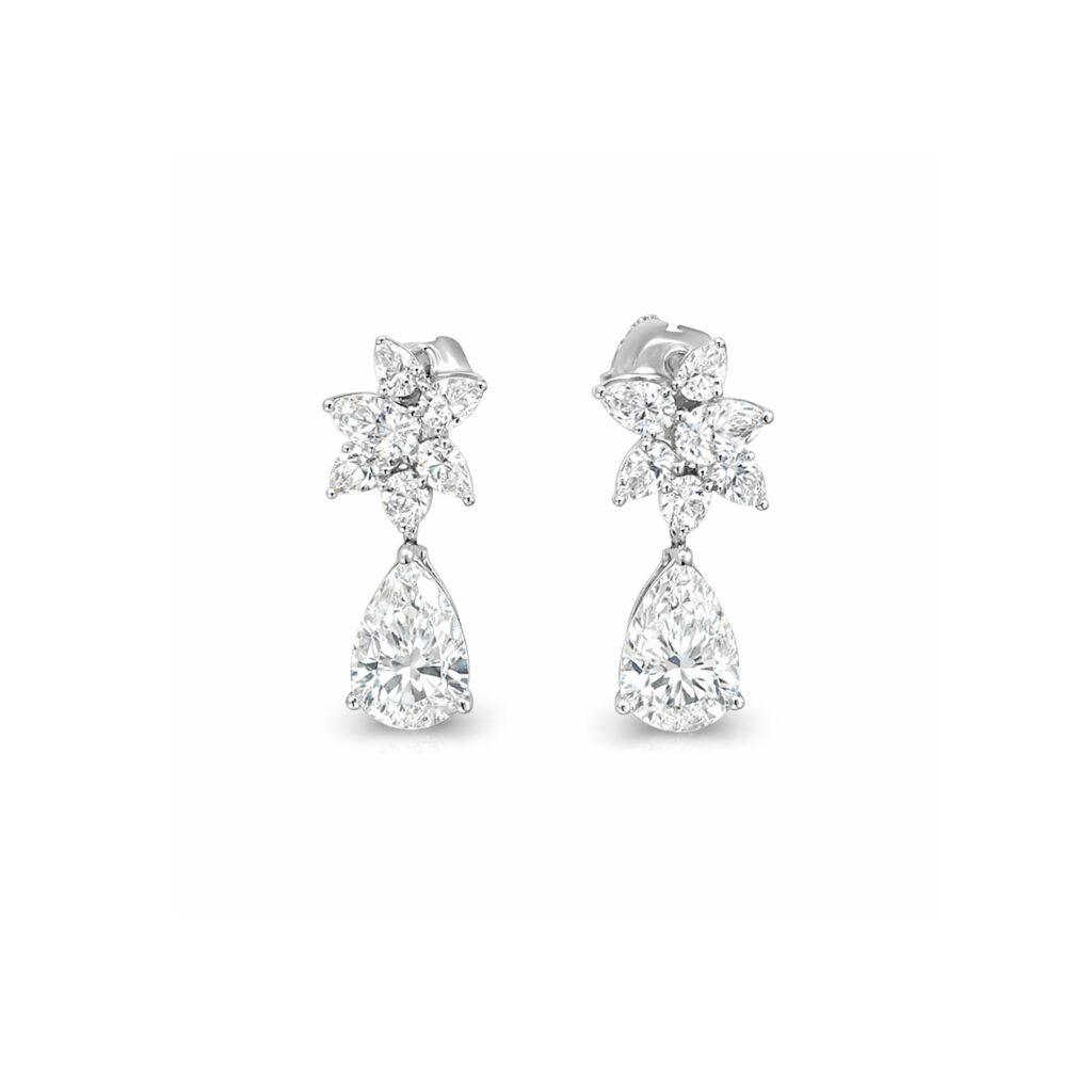 Customized Pear Shape Earrings Dubai