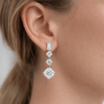 Dangling Diamond Earrings