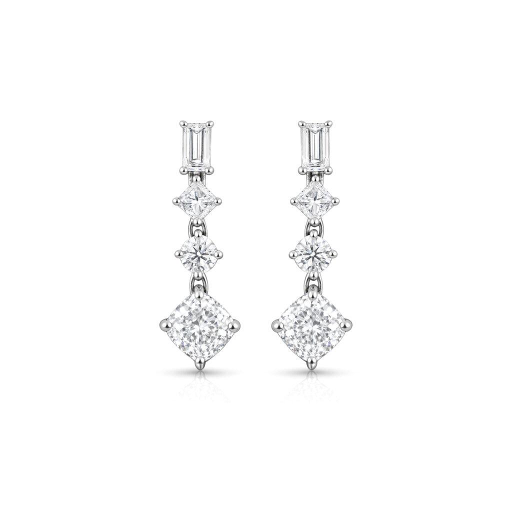 Dangling Diamond Earrings Dubai