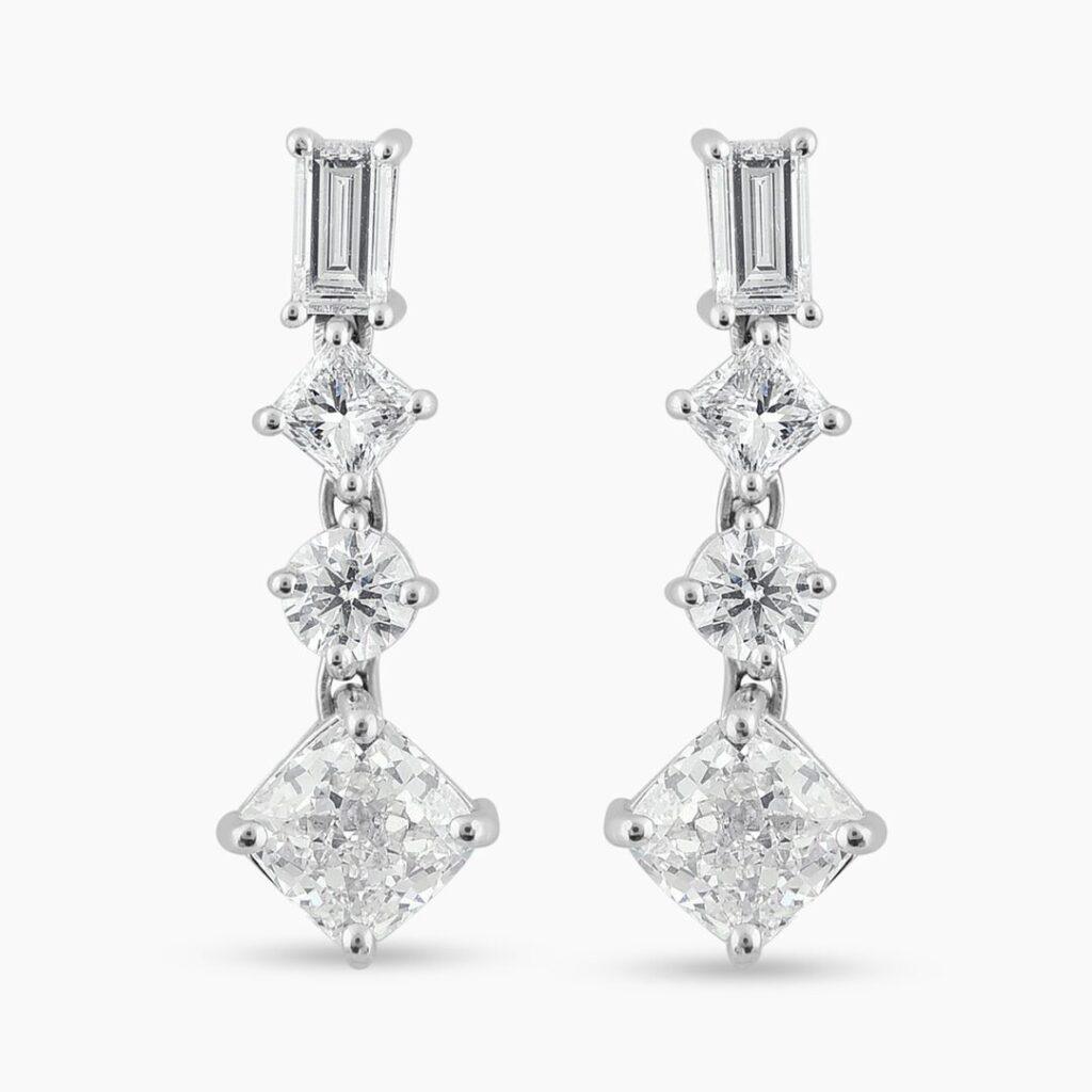 Dangling Diamond Earrings Dubai