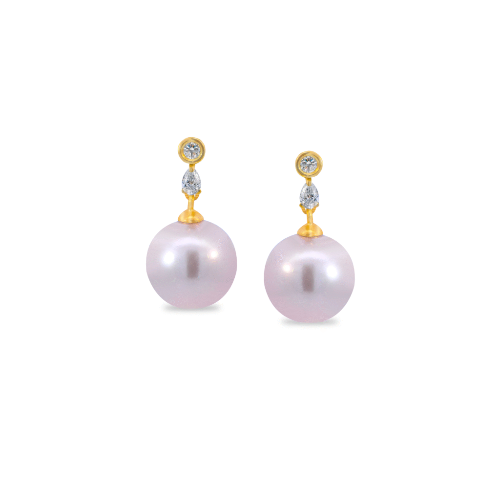 Diamond And Pearl Earrings Dubai