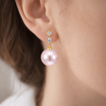 Diamond And Pearl Earrings