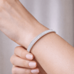 Diamond Bangle in pave setting