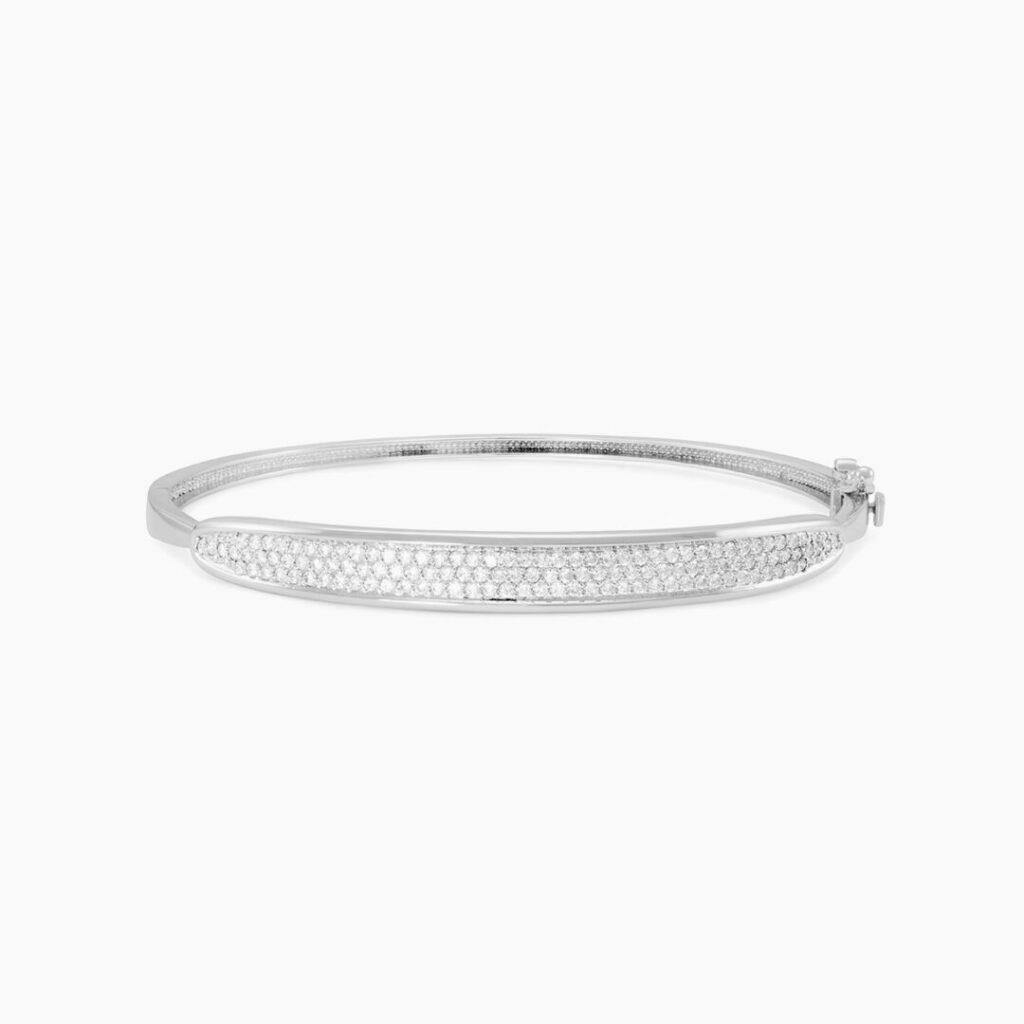 Diamond Bangle in pave setting Dubai