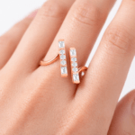 Diamond Bar Ring