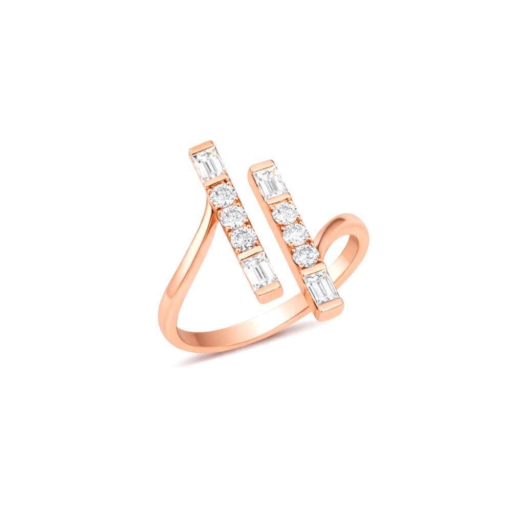 Diamond Bar Ring Dubai