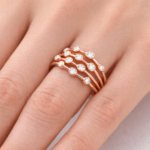 Diamond Bezel Set Multi-Row Band