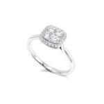 Diamond Cluster Ring