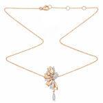 Diamond Floral Necklace