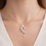 Diamond Floral Necklace Dubai