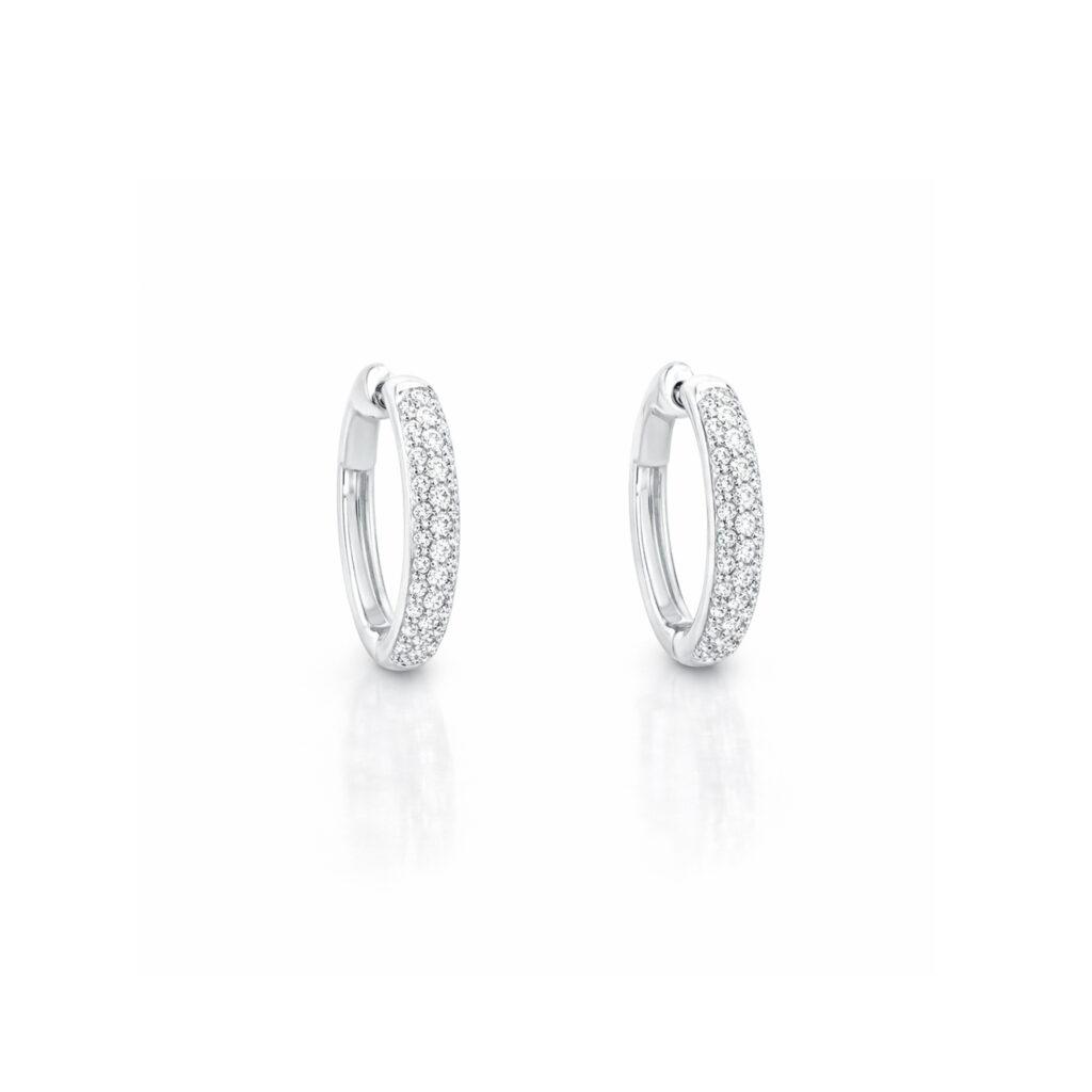 Diamond Hoop Earrings Dubai