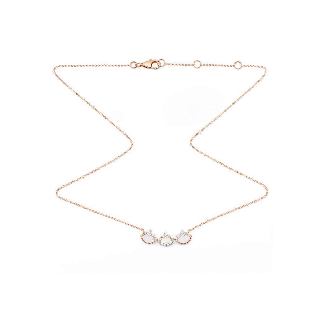 Diamond Necklace with Precious Stones