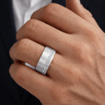 Diamond Platinum band for Men