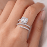 Diamond Ring in Illusion setting