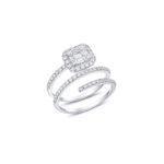 Diamond Ring in Illusion setting Dubai