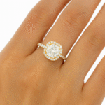 Diamond Ring with Halo Dubai