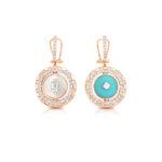 Diamond Rotatable Earrings Dubai