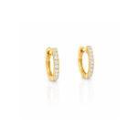 Diamond Small Hoop Earrings Dubai
