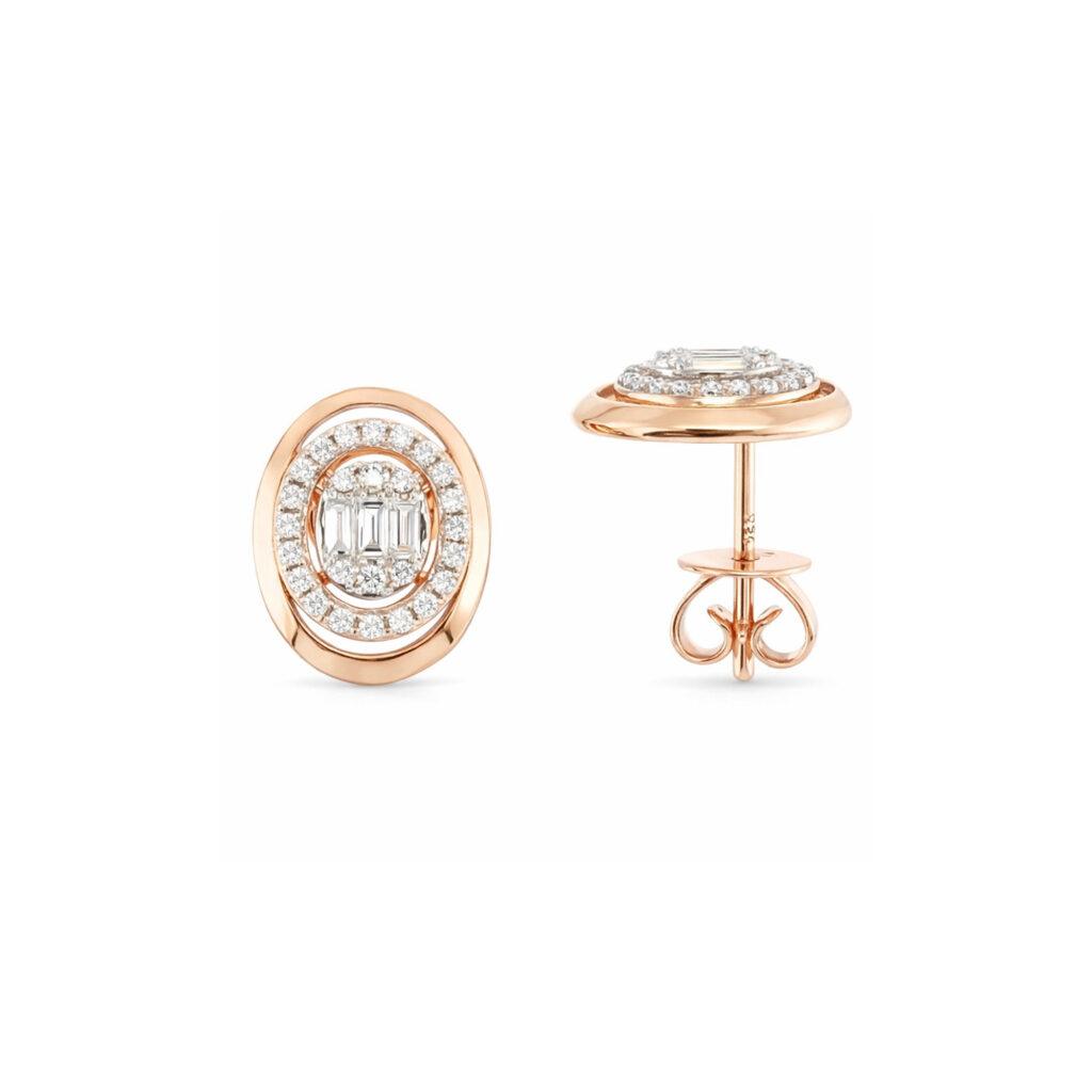 Studded Diamond Earrings